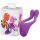 BeauMents Doppio - oplaadbare paarvibrator, 3 motoren (paars)