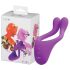 BeauMents Doppio - oplaadbare paarvibrator, 3 motoren (paars)