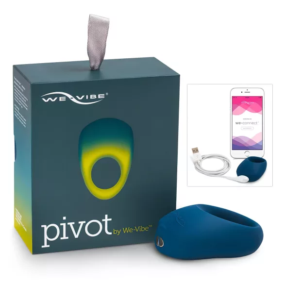 We-Vibe Pivot - vibrerende penisring - oplaadbaar - donkerblauw