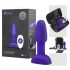 b-Vibe Rimming - roterende kralen anaal vibrator (paars)