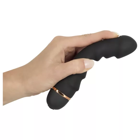 You2Toys - vibrator met ribbels - flexibel - zwart