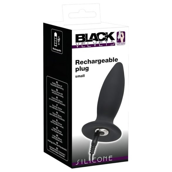 Black Velvets - anaal vibrator voor beginners - oplaadbaar - klein - zwart