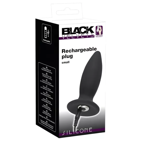 Black Velvets - anaal vibrator voor beginners - oplaadbaar - klein - zwart