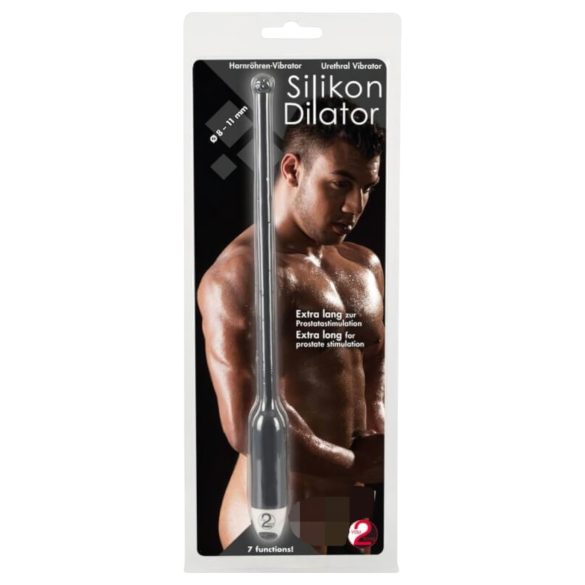 You2Toys DILATOR - siliconen urinebuis vibrator - zwart (8-11mm)
