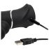 Happyrabbit Triple - oplaadbare clitoris- en anale vibrator (zwart)
