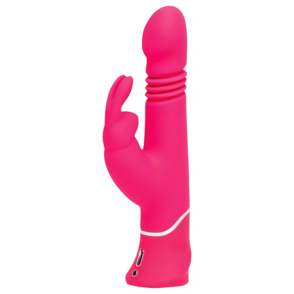 Happyrabbit Thrusting - Oplaadbare, roze vibrator met clitorisstimulator