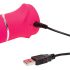 Happyrabbit Thrusting - Oplaadbare, roze vibrator met clitorisstimulator