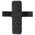 Double Thruster - strap-on dubbele vibrator - zwart