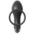 Analfantasie - vinger anale vibrator met penisring (zwart)