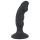 Black Velvet - oplaadbare anaal vibrator met penis (zwart)