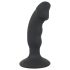 Black Velvet - oplaadbare anaal vibrator met penis (zwart)