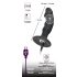 Black Velvet - oplaadbare anaal vibrator met penis (zwart)