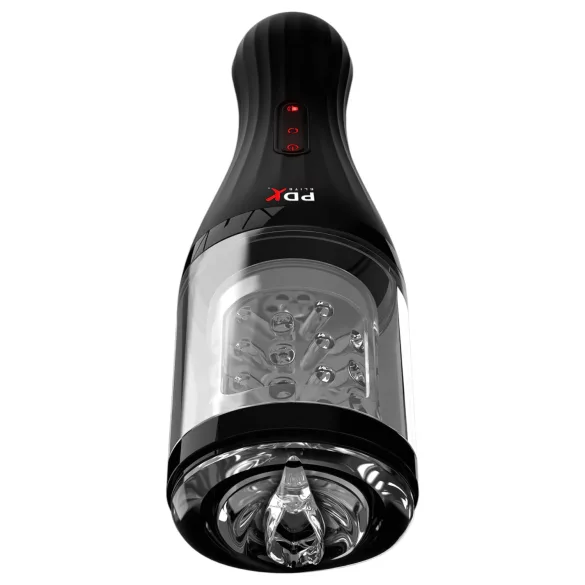 PDX Elite Rotobator - automatische masturbator - transparant/zwart