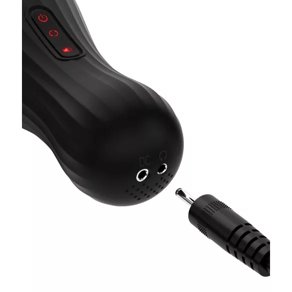 PDX Elite Rotobator - automatische masturbator - transparant/zwart