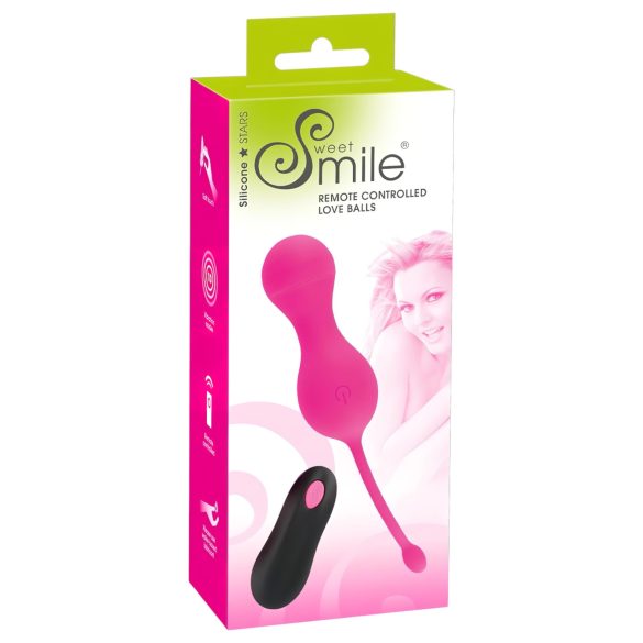 SMILE Love Balls - Oplaadbare, draadloze vibratie-ei (roze)