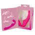 Double2Teaser - draagbare vibrator zonder harnas (roze)