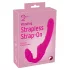 You2Toys - Double2Teaser - opzetbare vibrator zonder harnas (roze)