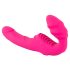 Double2Teaser - draagbare vibrator zonder harnas (roze)