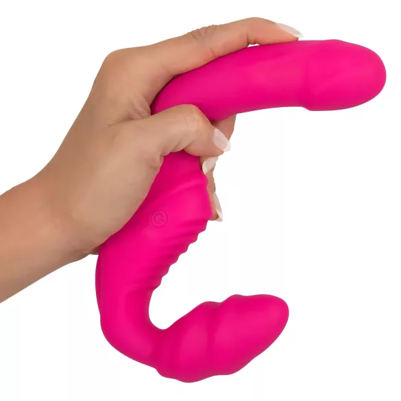 You2Toys - Double2Teaser - opzetbare vibrator zonder harnas (roze)