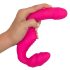 Double2Teaser - draagbare vibrator zonder harnas (roze)