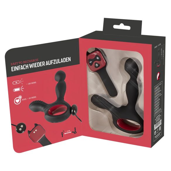You2Toys Massager - draaiende verwarmende prostaat vibrator (zwart)