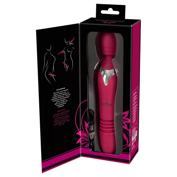 Javida Thrusting - 3-in-1 massagevibrator (rood)