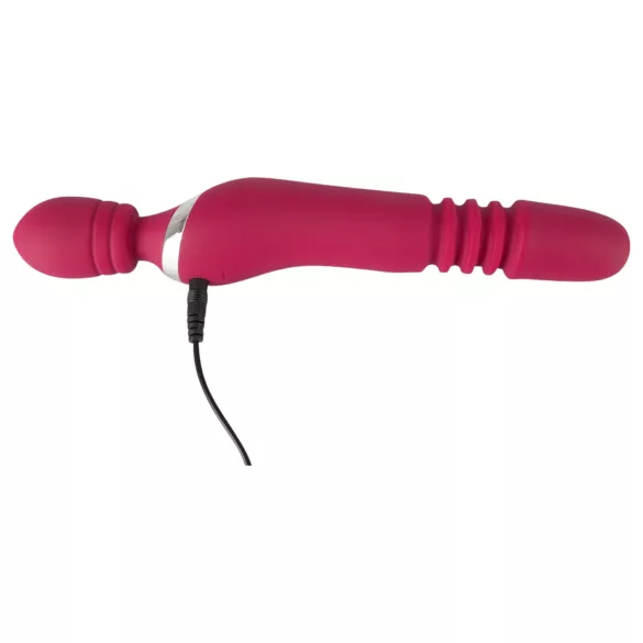 Javida Thrusting - vibrator met thrustfunctie en massage - rood