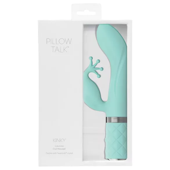 Pillow Talk Kinky - oplaadbare G-spot vibrator met 2 motoren (turkoois)