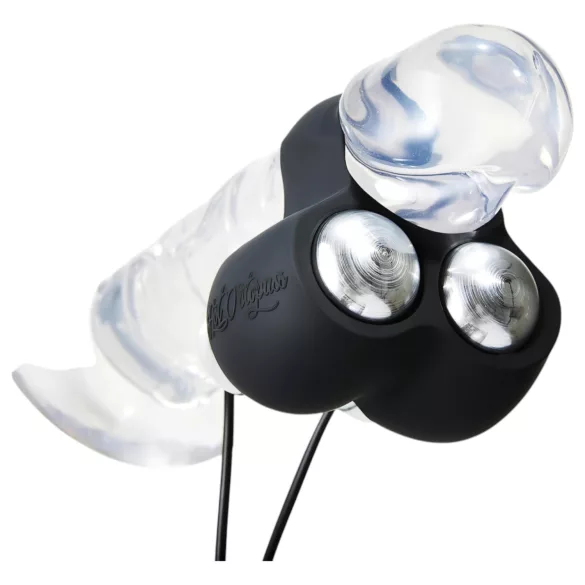 HOT Octopuss JETT - penistopje vibrator - 2 motoren - zwart