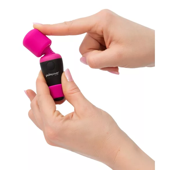 PalmPower - mini vibrator wand - compact formaat - roze/zwart