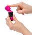PalmPower Pocket Wand - mini roze-zwarte massagestav vibrator
