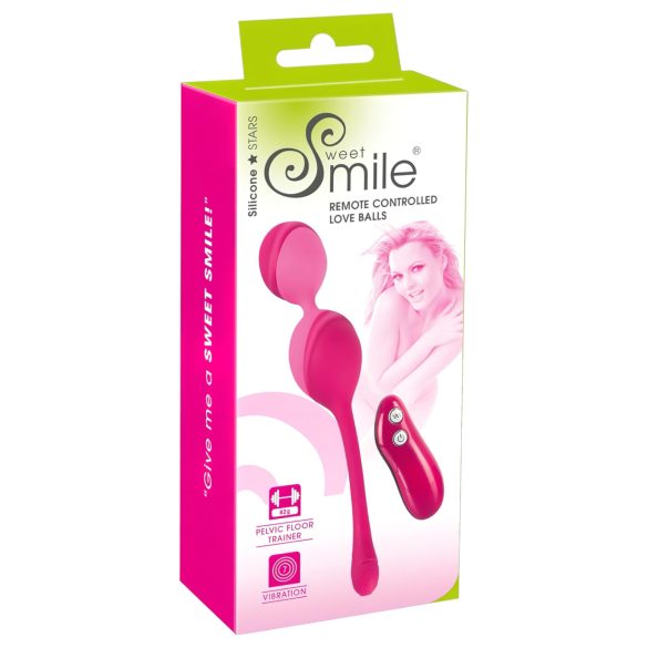 SMILE Love Balls - radiografisch vibrerend eitje - 82g (roze)
