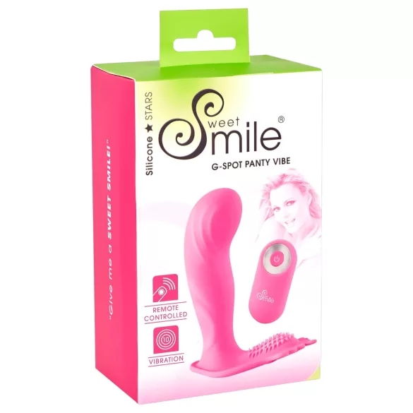 SMILE - op afstand bestuurbare G-spot vibrator slip - oplaadbaar - roze