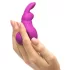 Happyrabbit - clitoris vibrator met konijnenoortjes - paars