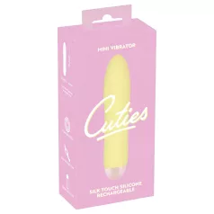   Cuties Mini Yellow - oplaadbare siliconen staafvibrator (geel)