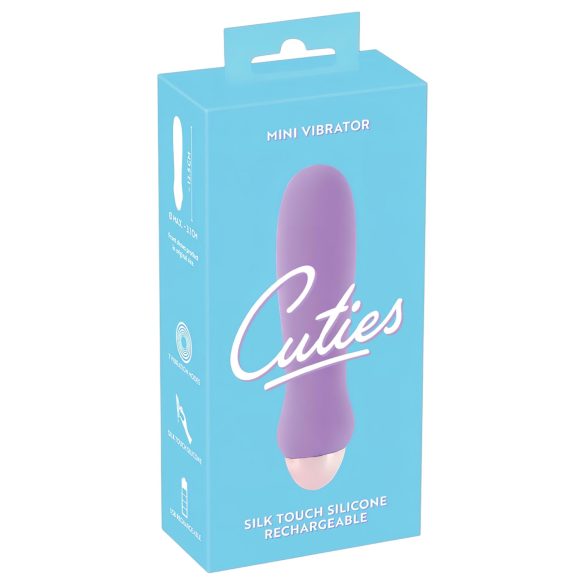Cuties Mini Violet - oplaadbare silicone staafvibrator (paars)