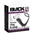 Black Velvets - anaal vibrator met penisring - zwart