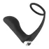 Black Velvets - anaal vibrator met penisring - zwart