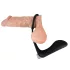 Black Velvets - anaal vibrator met penisring - zwart