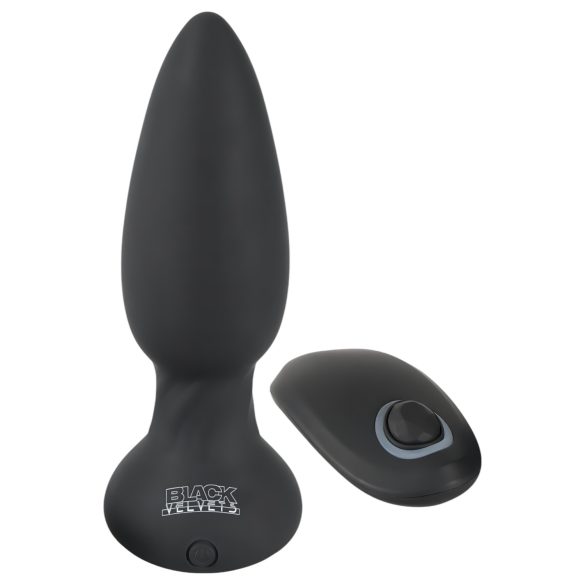 Black Velvet - Draaiende Anale Kralen Vibrator (Zwart)