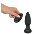 Black Velvet - Draaiende Anale Kralen Vibrator (Zwart)