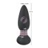 Black Velvet - Draaiende Anale Kralen Vibrator (Zwart)