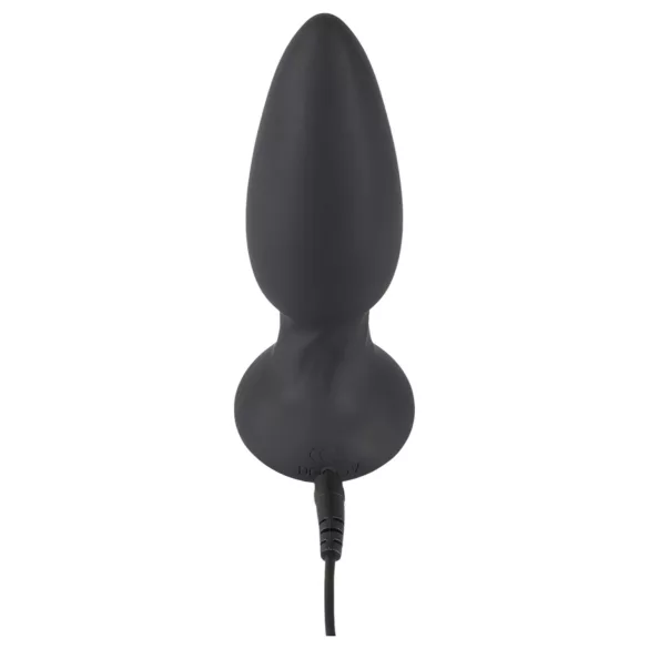 Black Velvets - anaal vibrator met draaiende kralen - zwart
