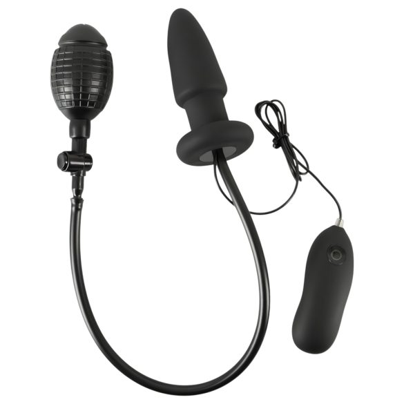 You2Toys - opblaasbare anale verdeler vibrator (zwart)