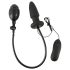 You2Toys - opblaasbare anale verdeler vibrator (zwart)