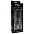 PDX Elite Extender Pro - oplaadbare zuig- en trilvagina (zwart)