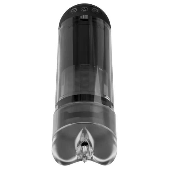 PDX Elite Extender Pro - automatische zuigende vibrerende kunstvagina - zwart