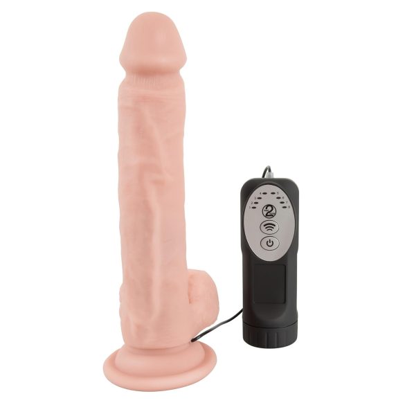 Medical Thrusting - zuignap-draaiende stootvibrator (natuurlijk)