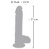 Medical Thrusting - zuignap, roterende stotende vibrator (natuurlijk)