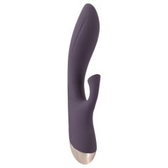   Javida - vibrator met clitorisstimulator - waterdicht - paars